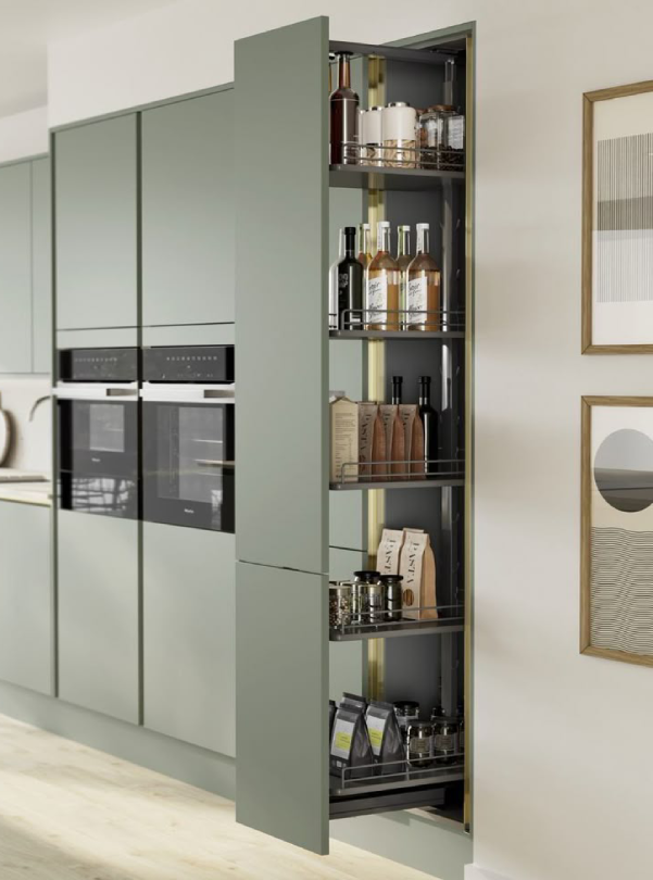 Rotating pull-out pantry